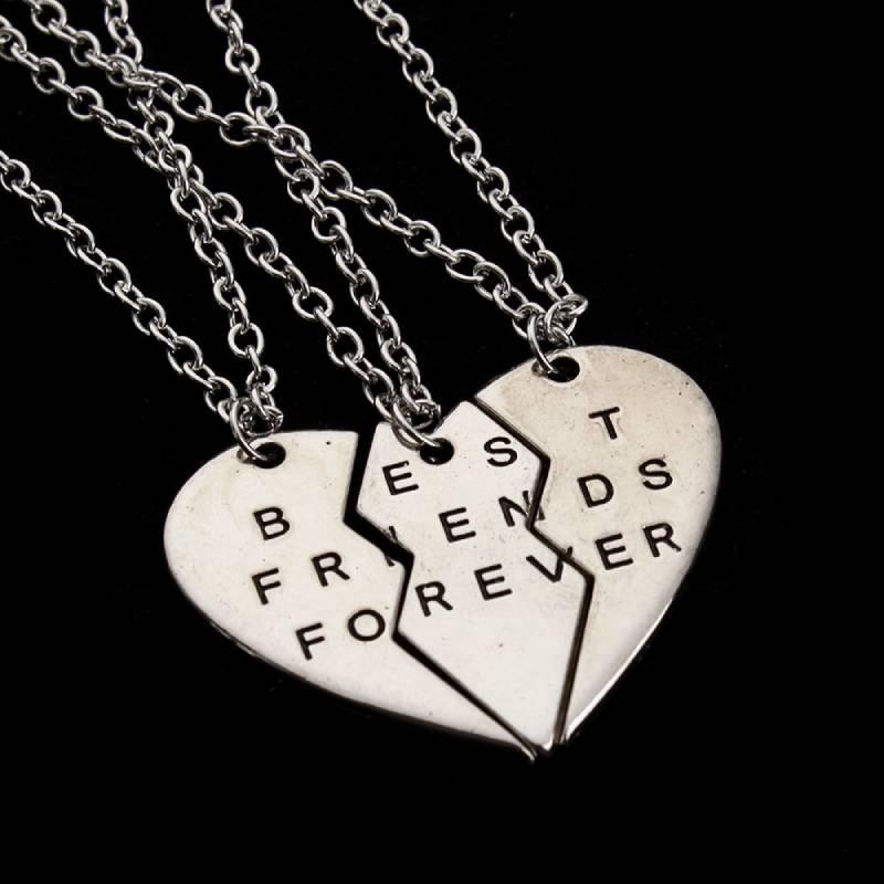 Best Friends Forever 3 Heart Piece Love Pendant - HigherFrequencies