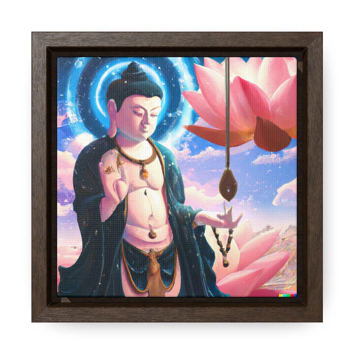 Buddha Enlightenment & God Within- Digital Art Frame - HigherFrequencies