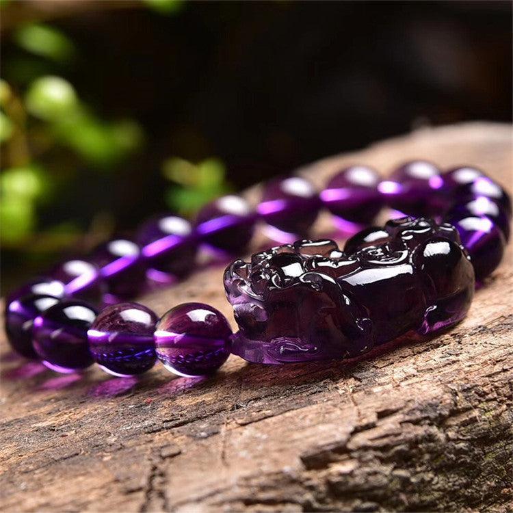 Feng Shui Amethyst Bracelet for Wealth Attraction | Higher Frequencies - HigherFrequencies