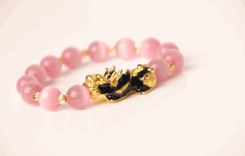 Gold Plated Pixiu Cat Eye Lucky Bracelet for Wealth Attraction| Higher Frequencies - HigherFrequencies