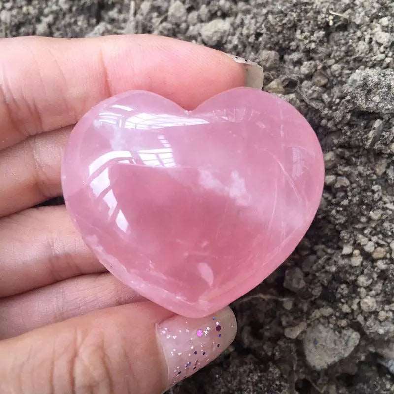 Heart-Shaped Rose Quartz Crystals: Express Love & Affection - HigherFrequencies