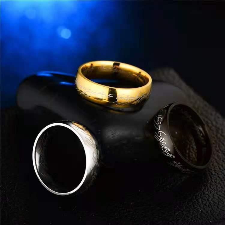 Lord Of The Rings Titanium Steel Ring - One Ring To Rule Them All - HigherFrequencies