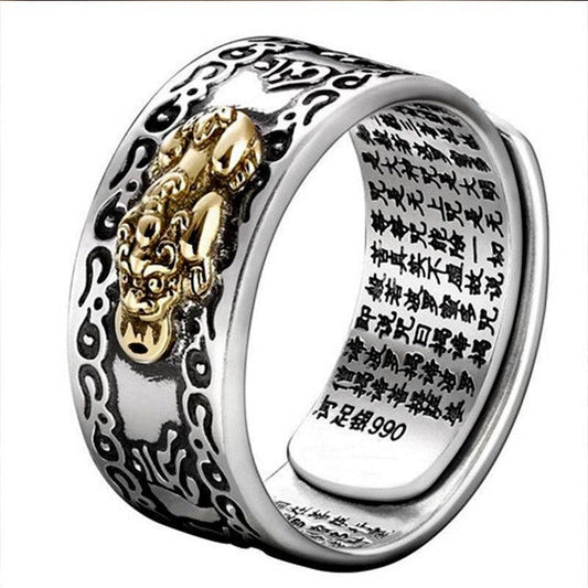 LUCKY FENG SHUI PIXIU WEALTH & PROTECTION RING - HigherFrequencies