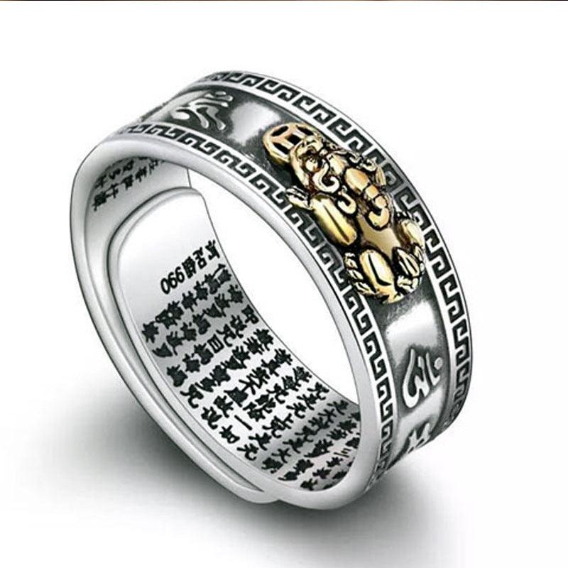 LUCKY FENG SHUI PIXIU WEALTH & PROTECTION RING - HigherFrequencies