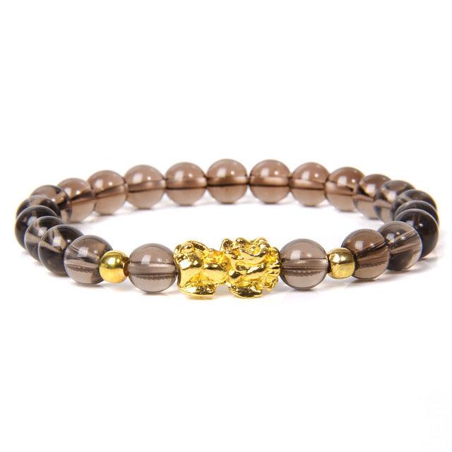 Multicolor Pixiu Gold Obsidian Bracelet for Energy Balance | Higher Frequencies - HigherFrequencies