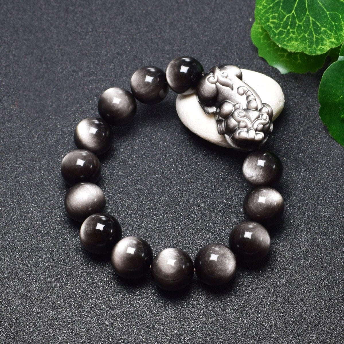 Rare Silver & Stone Pixiu Bracelet: Boost Wealth & Protection | Higher Frequencies - HigherFrequencies