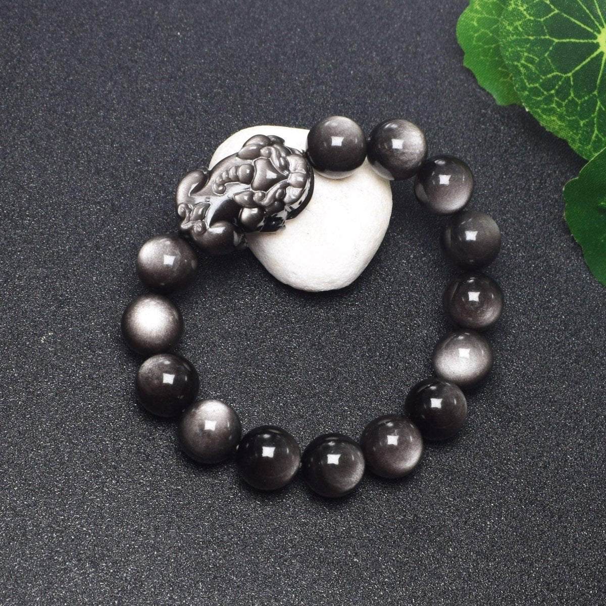 Rare Silver & Stone Pixiu Bracelet: Boost Wealth & Protection | Higher Frequencies - HigherFrequencies