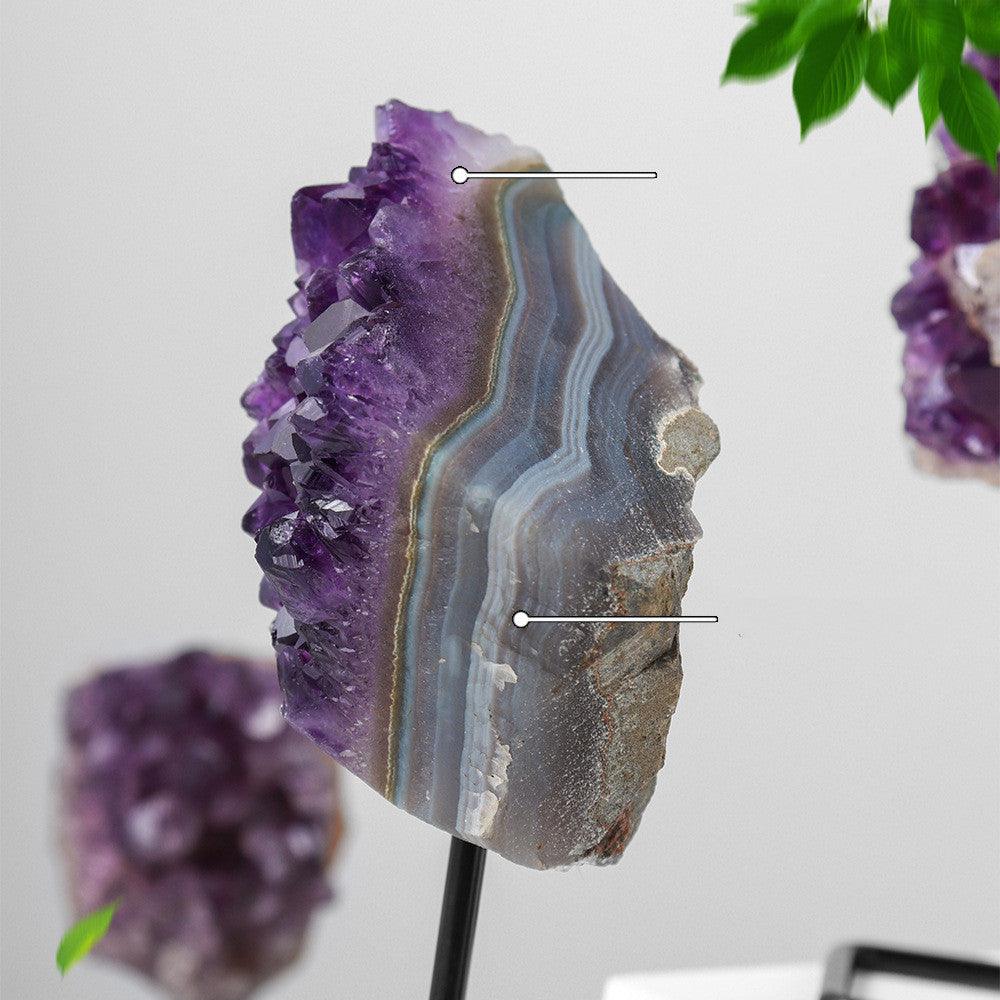 Raw Amethyst Ore Crystal Tooth Ornament For Energy Purification | Higher Frequencies - HigherFrequencies