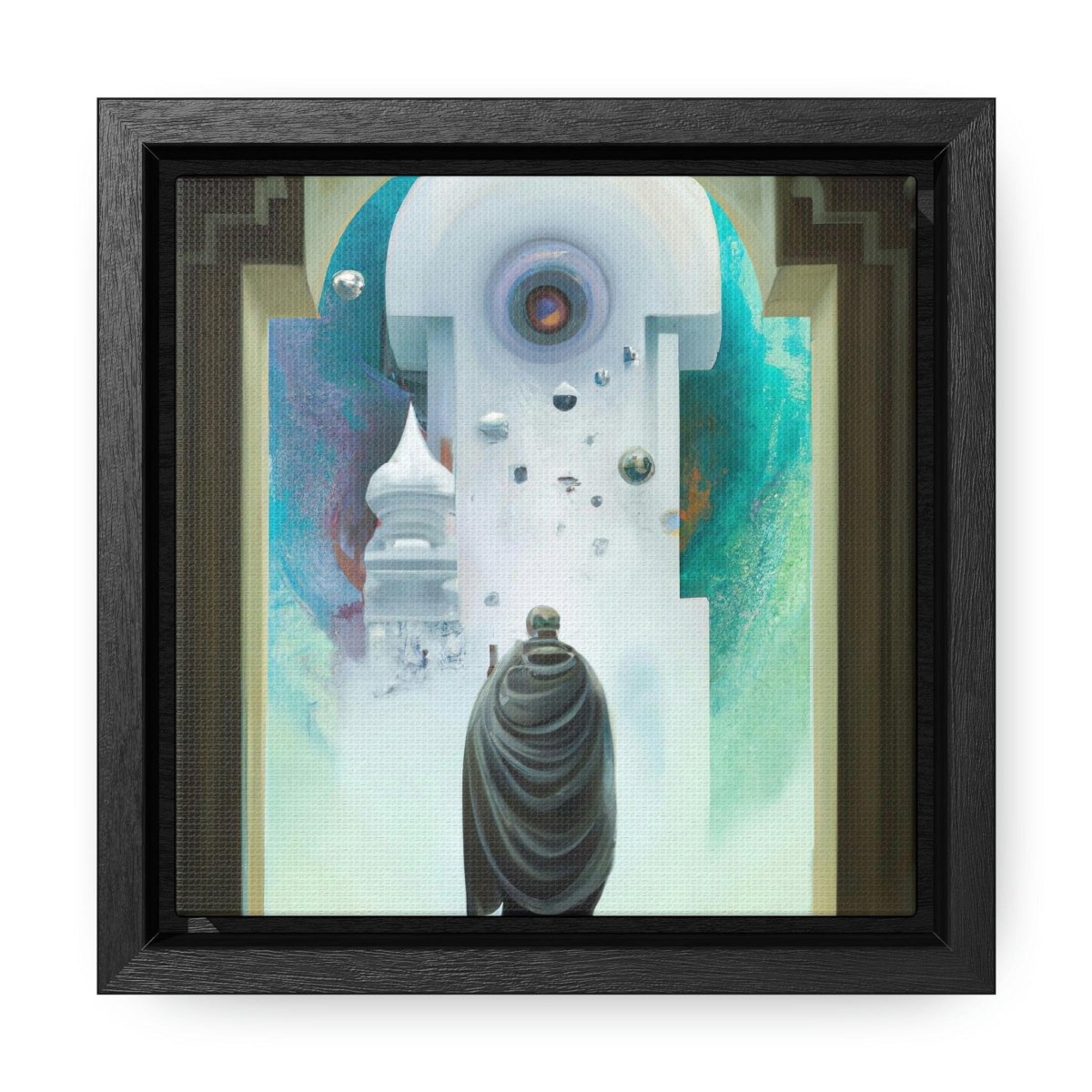 Reality Shifting Nomad Arriving In an Abstract Dimension - Framed Digital Art - HigherFrequencies
