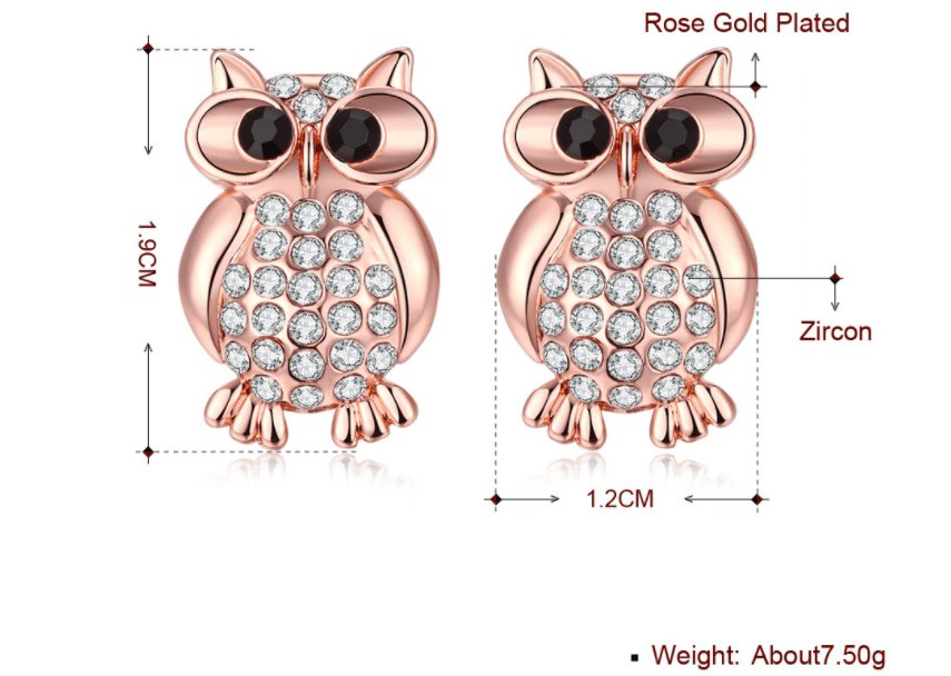 Rose Gold Wisdom: Embrace the Mystical Aura of The Owl Jewelry - HigherFrequencies