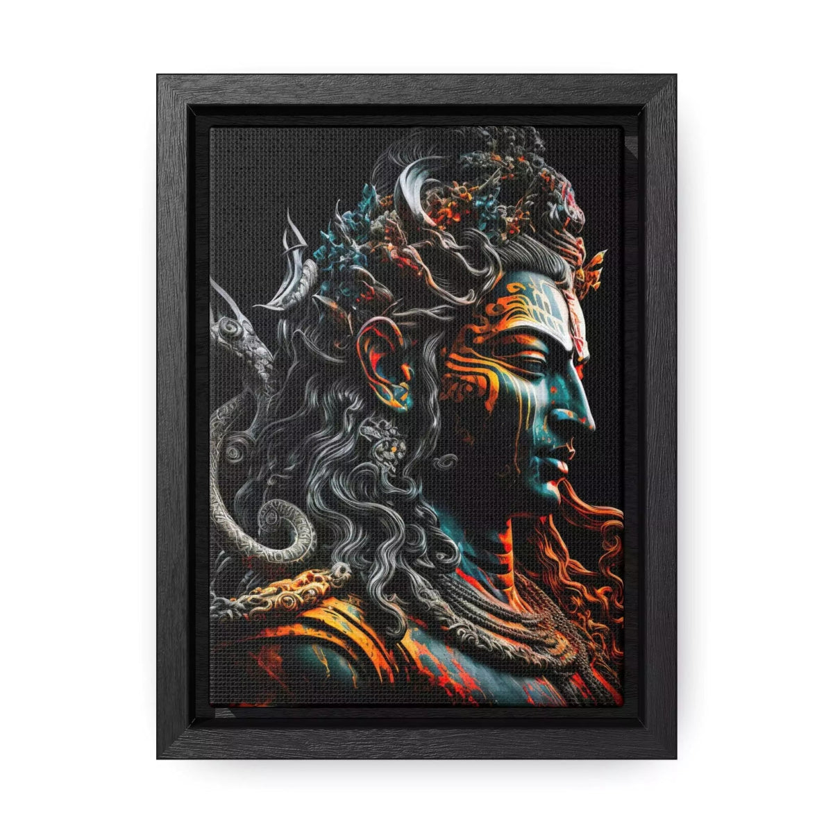 Spirit God Shiva Digital Art Frame - HigherFrequencies