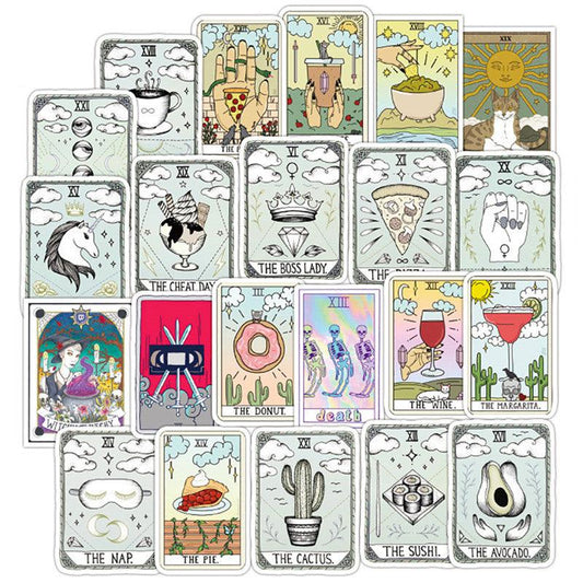 Tarot Divination Stickers (50-Pack): Enhance Your Intuitive Sessions - HigherFrequencies