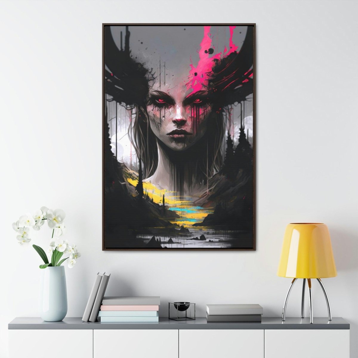 The Witch Of The Black Forest - Digital Art Framed - HigherFrequencies