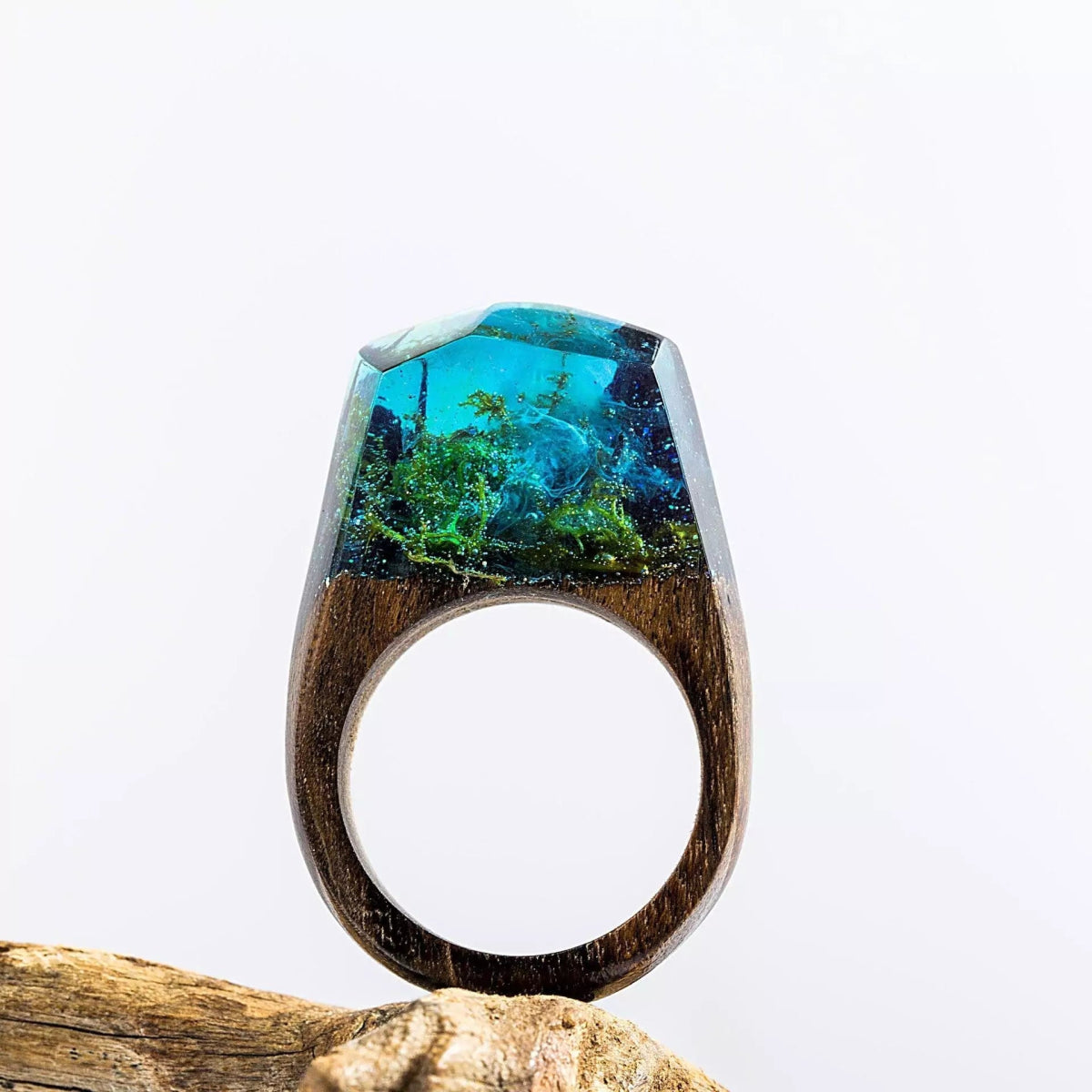 Vintage Enchanted Forest Mystical Wooden Ring - HigherFrequencies